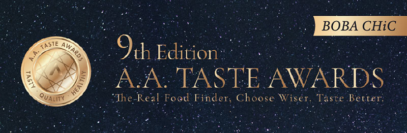 BOBA CHiC's Black GABA Rice Amazake Matcha Latte Wins 2023 A.A. Taste Two-Star Award