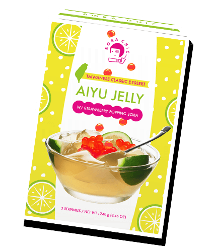 Aiyu Jelly w/ Strawberry Popping Boba