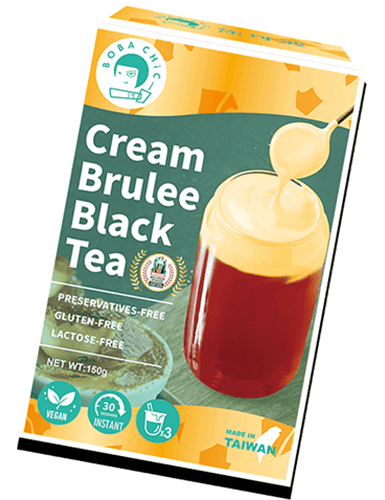 BOBA CHiC Topioca Pearl Creme Brulee Milk Tea Sets