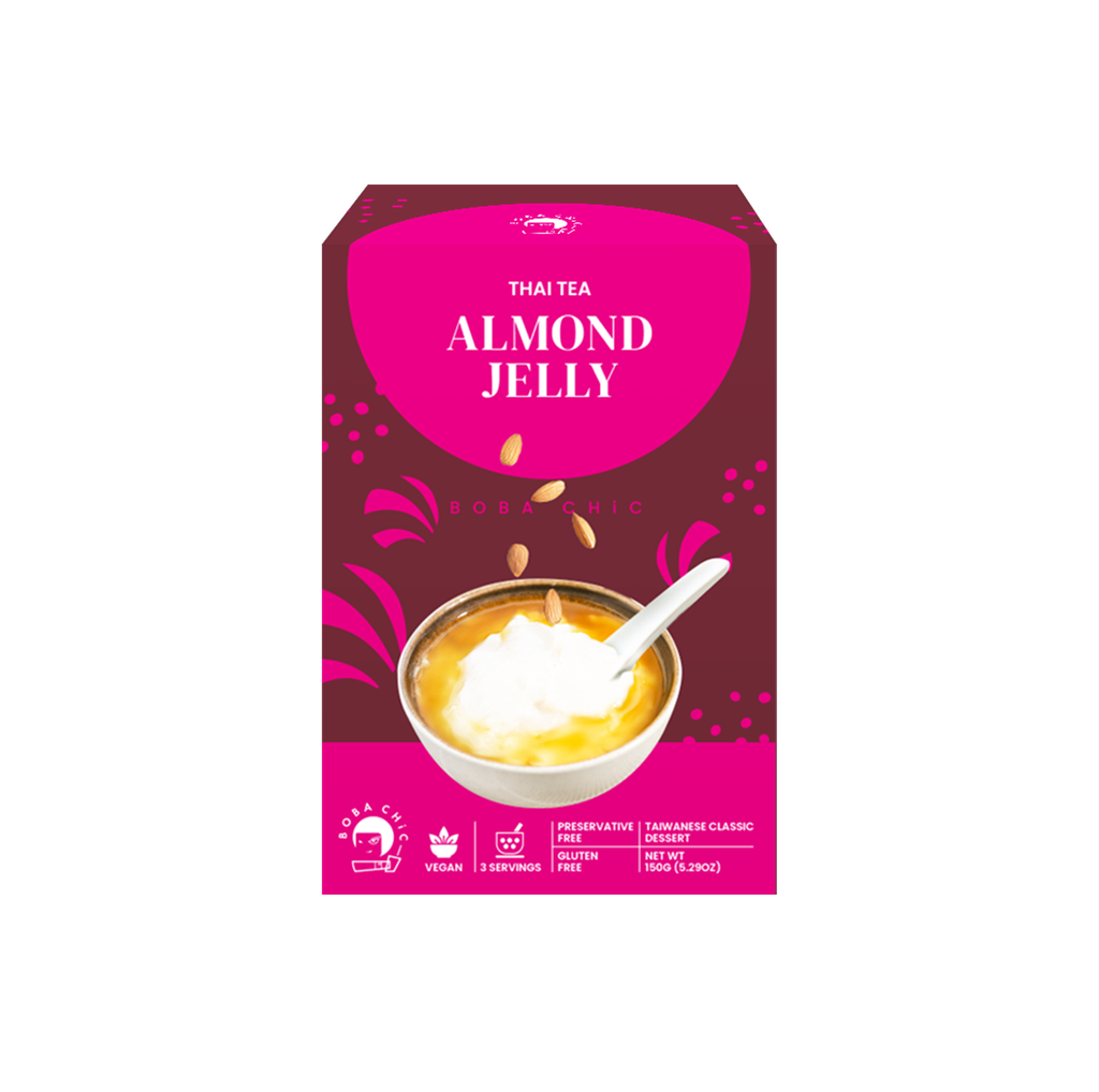 Thai Tea Almond Jelly