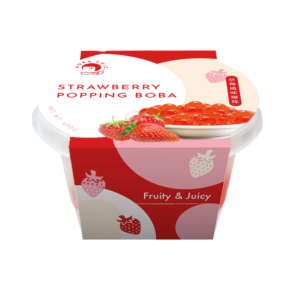 Strawberry Popping Boba