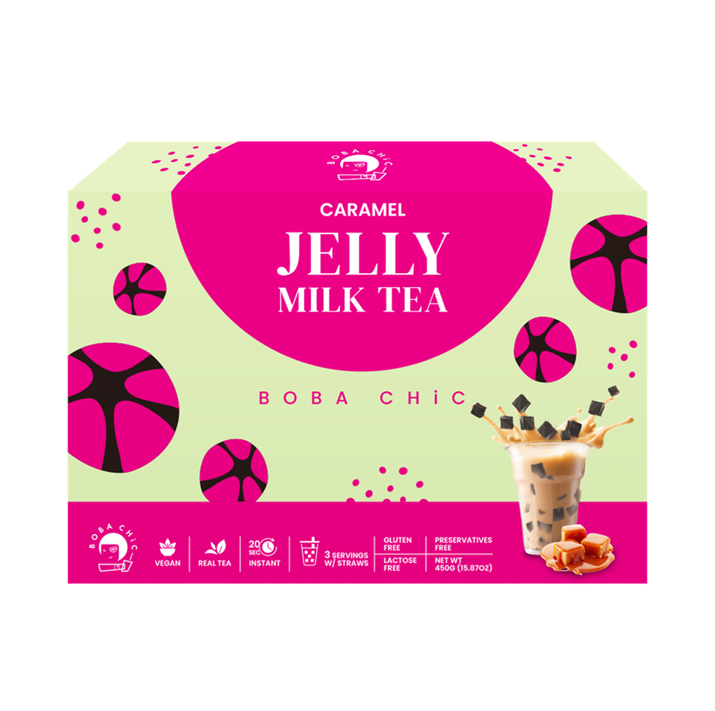 Caramel Grass Jelly Milk Tea
