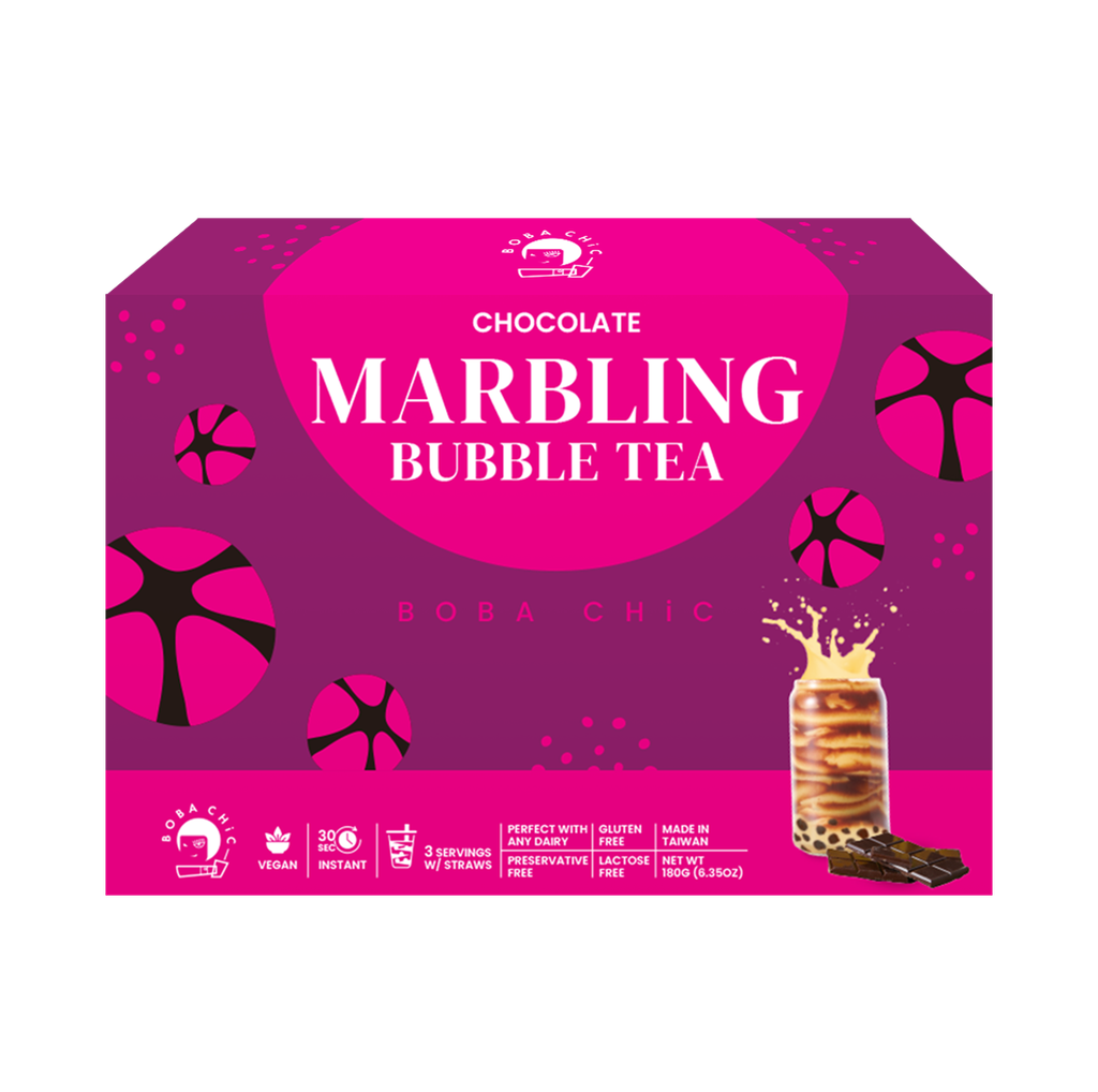 Chocolate Marbling Bubble Tea