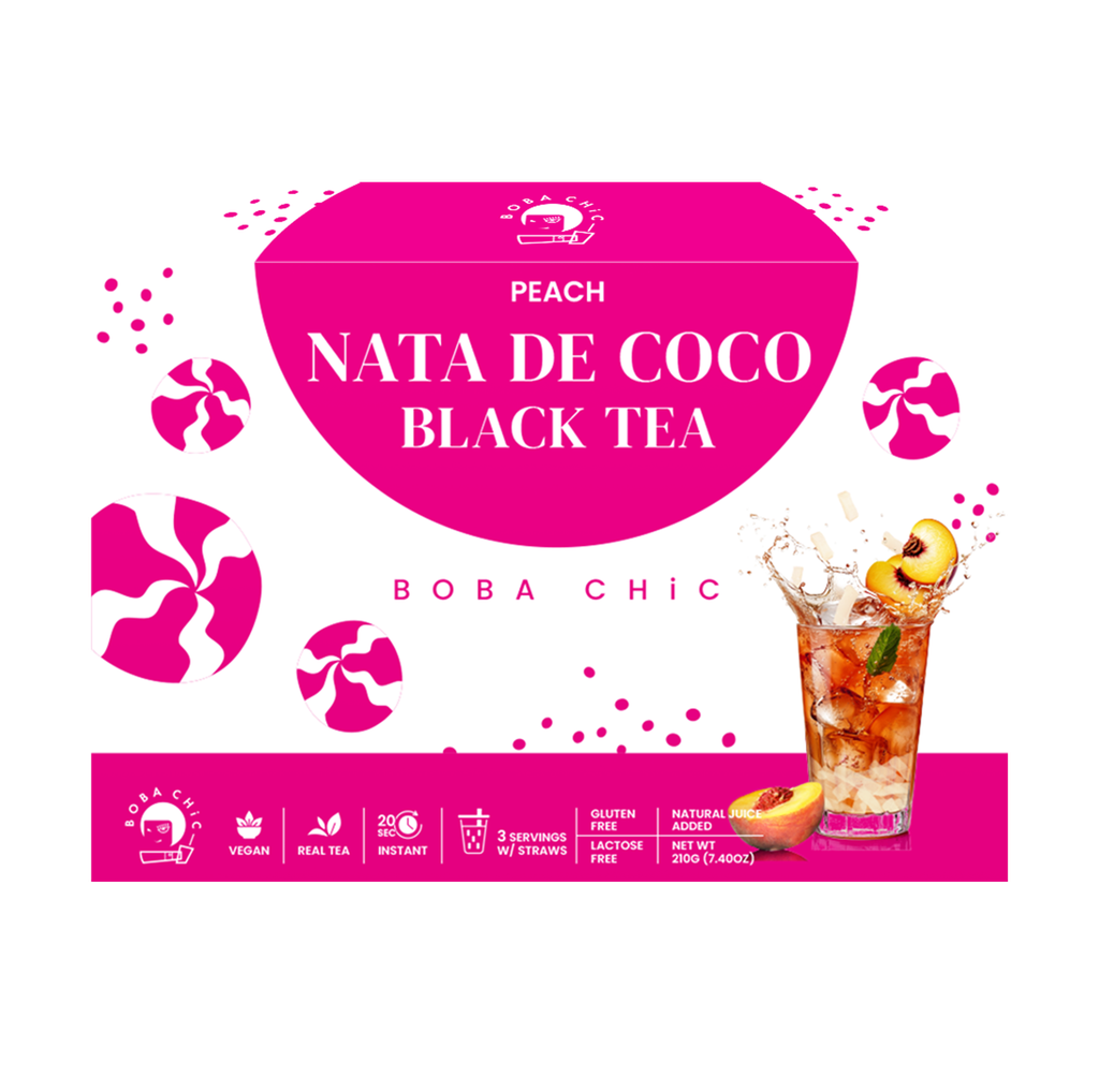 Peach Nata de Coco Black Tea