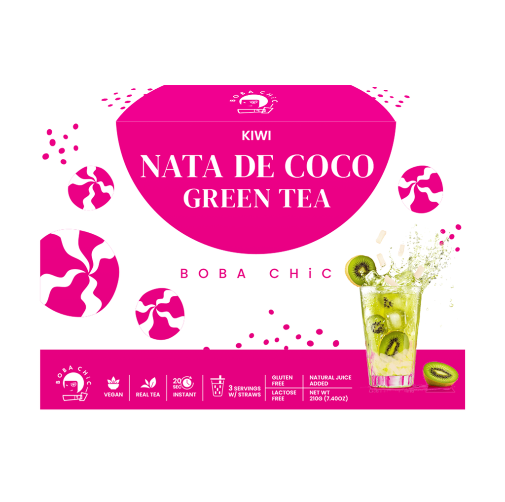 Kiwi Nata de Coco Green Tea