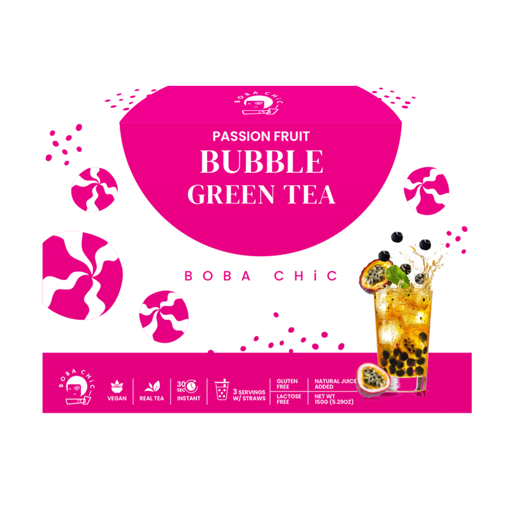 Passion Fruit Bubble Green Tea