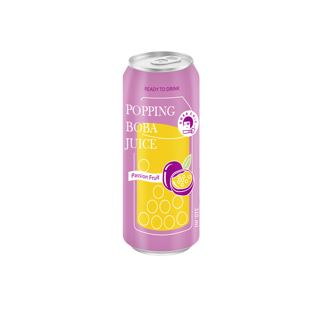 Passion Fruit Popping Boba Tea