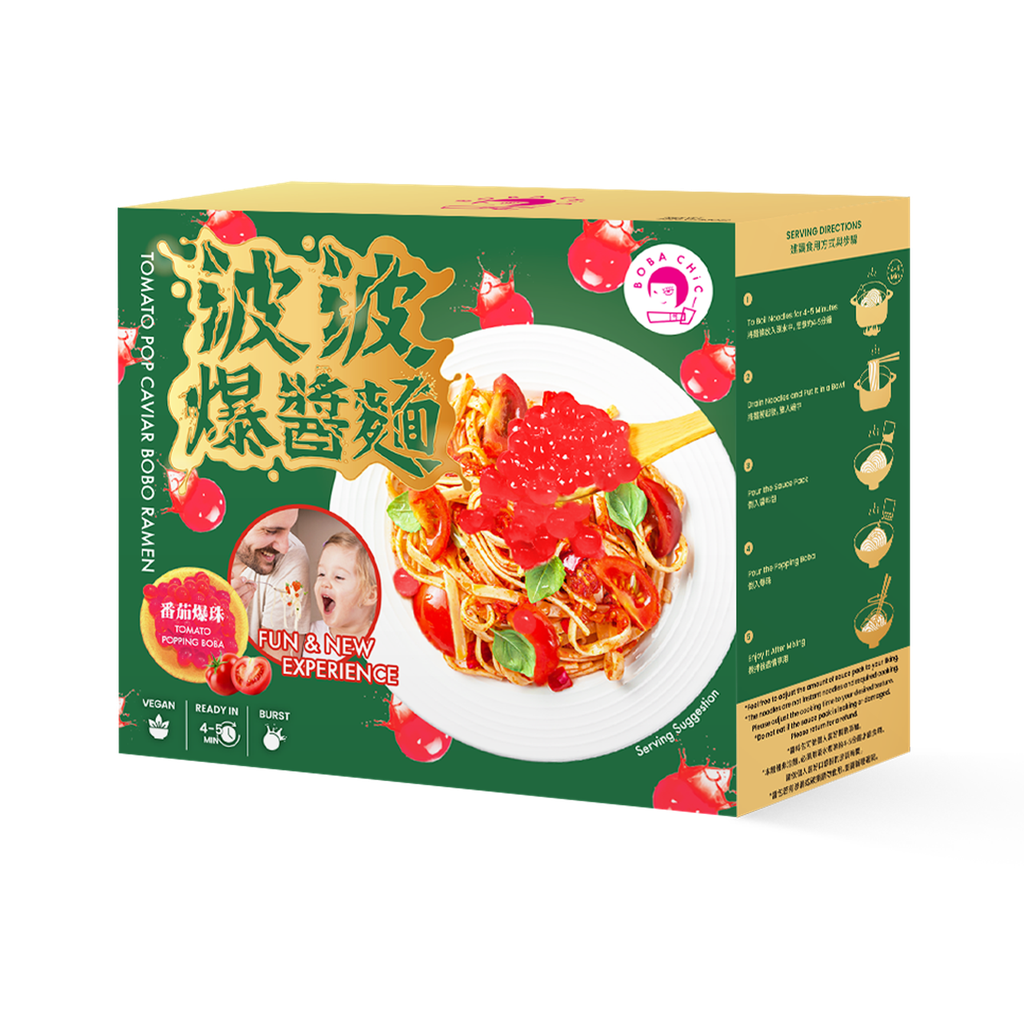 Bobo Tomato Ramen + Brown Sugar Milk Tea
