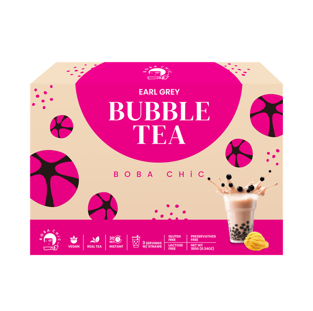 BOBA CHiC Taiwan's Earl Grey Bubble Tea Kit offers a refined, aromatic ...
