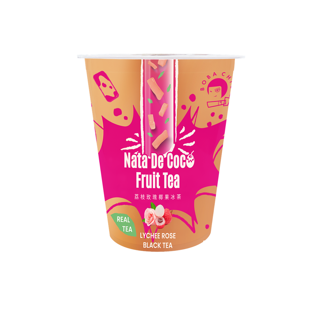 Lychee Rose Nata De Coco Fruit Tea